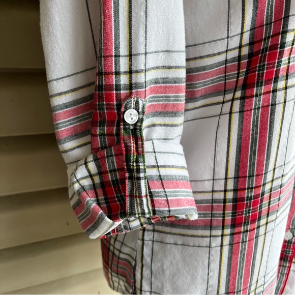 •Victoria's Secret• Plaid Button Down Flannel PJ/Lounge Top - Size Small - Picture 6 of 8